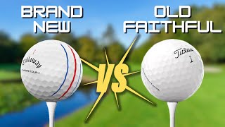 Golf Ball Showdown CALLAWAY CHROME TOUR vs TITLEIST PRO V1 [upl. by Ttoile]