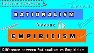 Rationalism vs Empiricism philosophy [upl. by Alfonse203]