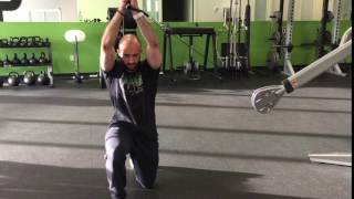 HalfKneeling Pallof Press with Overhead Reach [upl. by Labotsirhc]