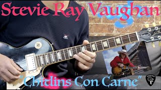 Stevie Ray Vaughan  quotChitlins Con Carnequot Part 1  Blues Guitar Lesson wTabs [upl. by Bornstein]