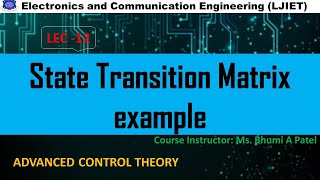 ACTSession 12 State transition matrix example [upl. by Bethany]