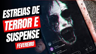 LANÇAMENTOS DE FEVEREIRO  Filmes de TERROR e SUSPENSE  2024 [upl. by Klemens]