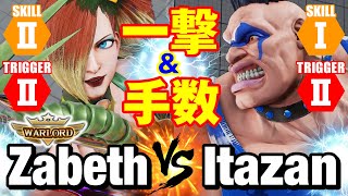 スト5 ザベス（ファルケ）vs 板ザン（アビゲイル） 一撃amp手数 ZabethFalke vs ItazanAbigail SFV [upl. by Perkins]