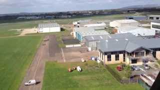 Staverton Airport Gloucestershire landing by helicopter [upl. by Britt]