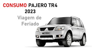 PAJERO TR4  CONSUMO  Viagem para Campos [upl. by Takeshi]