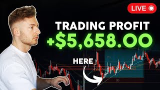 LIVE CRYPTO TRADING  How To Profit 5658 Risking 500  10x Strategy [upl. by Auhesoj620]