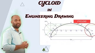 CYCLOID IN ENGINEERING DRAWING [upl. by Candless605]