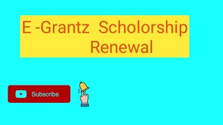 EGRANTZ 30 Renewal in Official Portal [upl. by Truman]