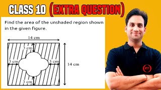 Find the area of the unshaded region in the given figure [upl. by Yemrej]