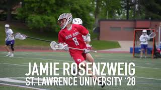 Jamie Rosenzweig • 2024 Senior Year Lacrosse Highlights • St Lawrence 28 [upl. by Sadnac602]