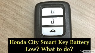 Honda City Key battery low problem [upl. by Elleniad718]