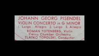 JG Pisendel  Roman Totenberg 1964 Violin Concerto in G Minor  Zlatko Topolski Hilde Langfort [upl. by Essy]