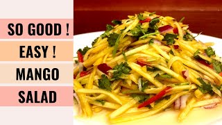 EASY amp TASTY Sweet And Spicy Mango Salad Recipe 👍  Aunty Mary Cooks 💕 [upl. by Hitchcock]