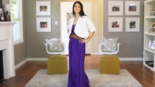 How to Wear a Maxi Dress  KIN STYLE [upl. by Arytal]