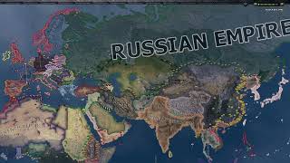 Kaiserreich update to 114 Hoi4 Timelapse [upl. by Panta]