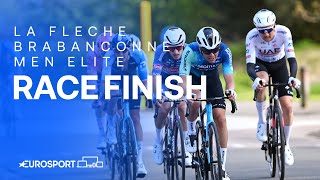 Conquered amp Dispatched 💪  La Fleche Brabanconne 2024 Mens Elite Race Finish  Eurosport Cycling [upl. by Steddman754]