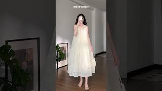 4 white dressesyour fave 👀 kuose ootd outfitideas fashion outfitinspo grwm outfit reels [upl. by Kruter]