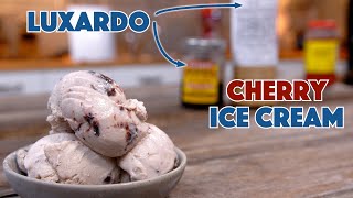 Luxardo Maraschino Cherry Ice Cream Recipe  Glen And Friends Cooking [upl. by Anelec]