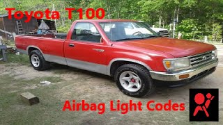 How To Check A Toyota T100 Airbag Light Diagnostic Trouble Codes [upl. by Kletter]