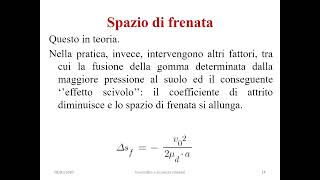 FISICA  LA CINEMATICA NELLEDUCAZIONE STRADALE [upl. by Kinzer]