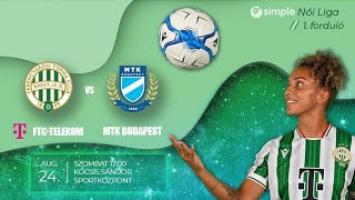 FTCTelekom  MTK Budapest Simple Női Liga NBI 1 forduló [upl. by Reinhart]