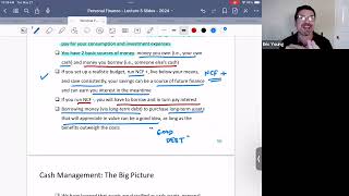Personal Finance Lecture 3  Cash Credit and Debt Management [upl. by Adnohsel]