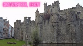 Gravensteen Ghent  4K Exterior Tour of this Impressive Medieval Castle [upl. by Annaiuq]