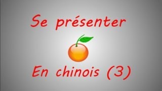 Se presenter en chinois cours N°3 [upl. by Yeorgi]