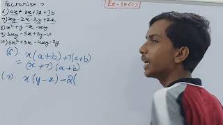 Q610 Ex 14C Factorisation  ICSE Math Class 8  S Chand Solutions  OP Malhotra [upl. by Ydneh62]