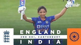 Kaur Stars With Unbeaten 143  Highlights  England v India  2nd Womens Royal London ODI 2022 [upl. by Attevroc968]