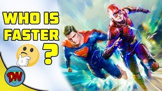 Who is Faster Flash or Superman Officially Confirmed  Explained in Hindi [upl. by Fates]