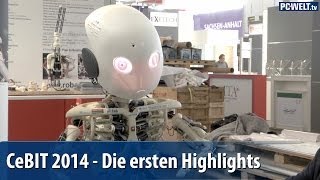 CeBIT 2014  Die ersten Highlights der Messe  deutsch  german [upl. by Elias]