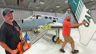 Were Cutting Up The Free Abandoned Airplane [upl. by Idnat]