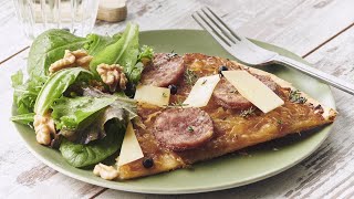 Tarte à la saucisse de Morteau et au Comté [upl. by Ecissej]