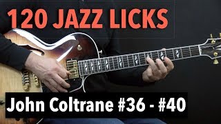 5 Jazz Guitar Licks  John Coltrane Style with Tabs Lick 36  40 [upl. by Assin]