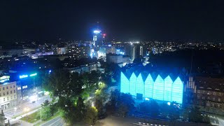 The Philharmonic Hall  Filharmonia w Szczecinie  Night Drone Footage Part II 4K [upl. by Treulich]