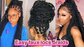 🦋Faux Locs amp Butterfly Locs Hairstyles 2022 Hair Compilation 🍁♥️ [upl. by Suoivatram]