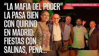 “La mafia del poder” la pasa bien con Quirino en Madrid Fiestas con Salinas Peña… [upl. by Annaynek]