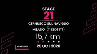 Video Percorso Giro dItalia 2020  Stage 21 [upl. by Kobe]