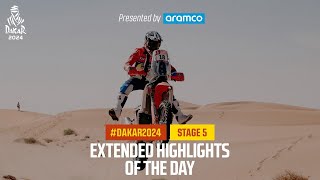 Extended highlights of Stage 5 presented by Aramco  Dakar2024 [upl. by Aikemit]