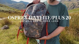 Osprey DaylitePlus daypack Bag 360 and a loser look at the features and details [upl. by Eimor]