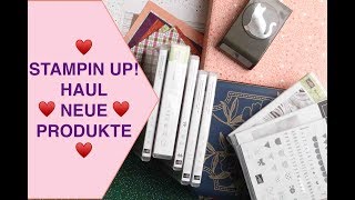 ❤️ Stampin up Haul Produktvorstellung Stempel Papier UNBOXING Juli 2018 [upl. by Assirrem10]