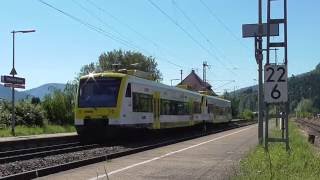 SWEG 519  526 fahren ab am bahnhof Steinach Baden [upl. by Kokaras]