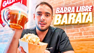 LA CERVEZA MÁS BARATA DE MADRID 🍺 Barra Libre y Comida Deliciosa por Menos de 10€ con COMILONESTV [upl. by Garth24]