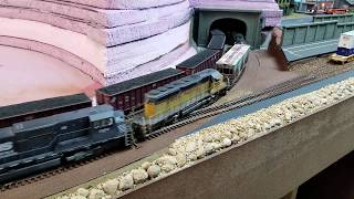 N Scale Layout Update 6  Gluing foam board [upl. by Potash]