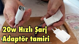 Apple 20w Hızlı Şarj adaptörünü tamir ettim İçinde ne var  Türkiye’de İLK  kendinyap [upl. by Elma909]