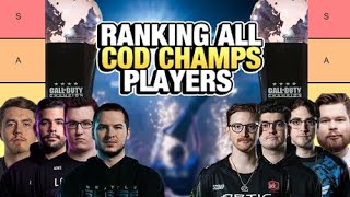 RANKING EVERY COD CHAMPS WINNING PLAYER [upl. by Platt421]