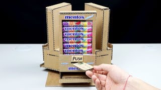 Wow Amazing DIY Vending Machine with 3 Different Taste Mentos at Home [upl. by Niven]