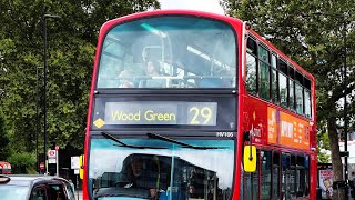 Londons Buses around Mornington Crescent Station 12th August 2023 [upl. by Prosper738]