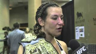 UFC 196 Miesha Tate Backstage Interview [upl. by Annayrb]